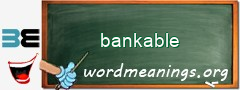 WordMeaning blackboard for bankable